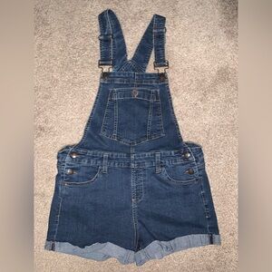 Blue Spice Denim Overall Romper